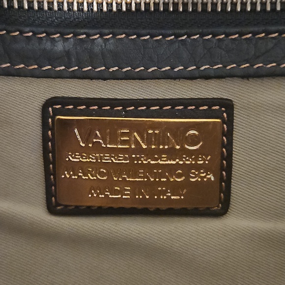 Valentino Black Leather Clutch with Tassel Accent - Picture 6 of 6